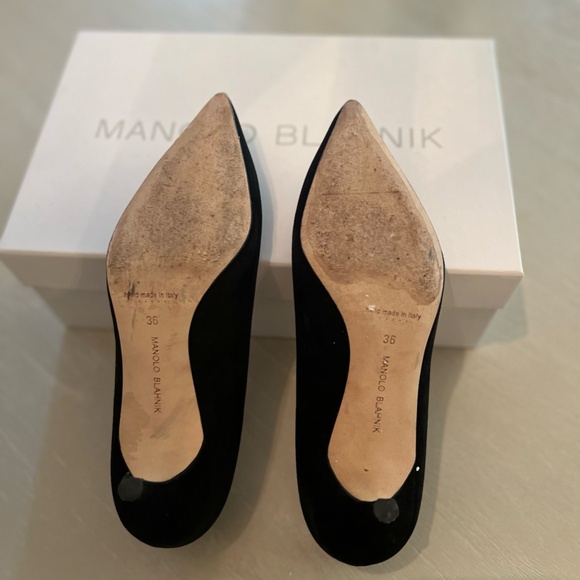 Manolo Blanik BB Black Suede Pumps - size 6/36 50mm heel - Picture 6 of 6